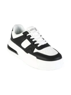 Solada Sneakers donna stringate con suola alta