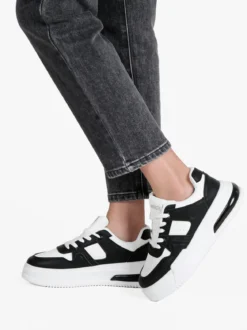 Solada Sneakers donna stringate con suola alta