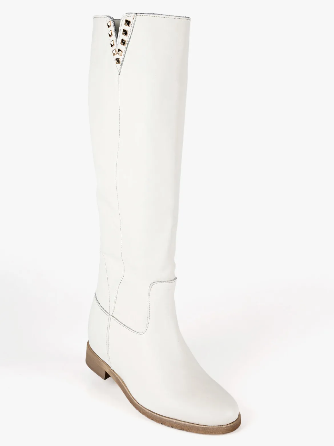Solada Stivali in pelle donna con borchie