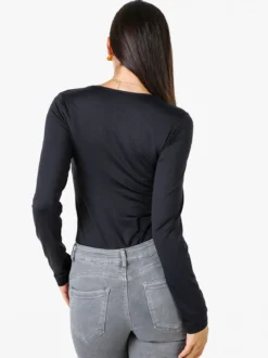 Solada Top body da donna a maniche lunghe - nero