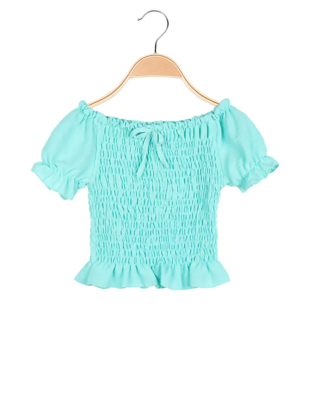 Solada Top corto da bambina elasticizzato