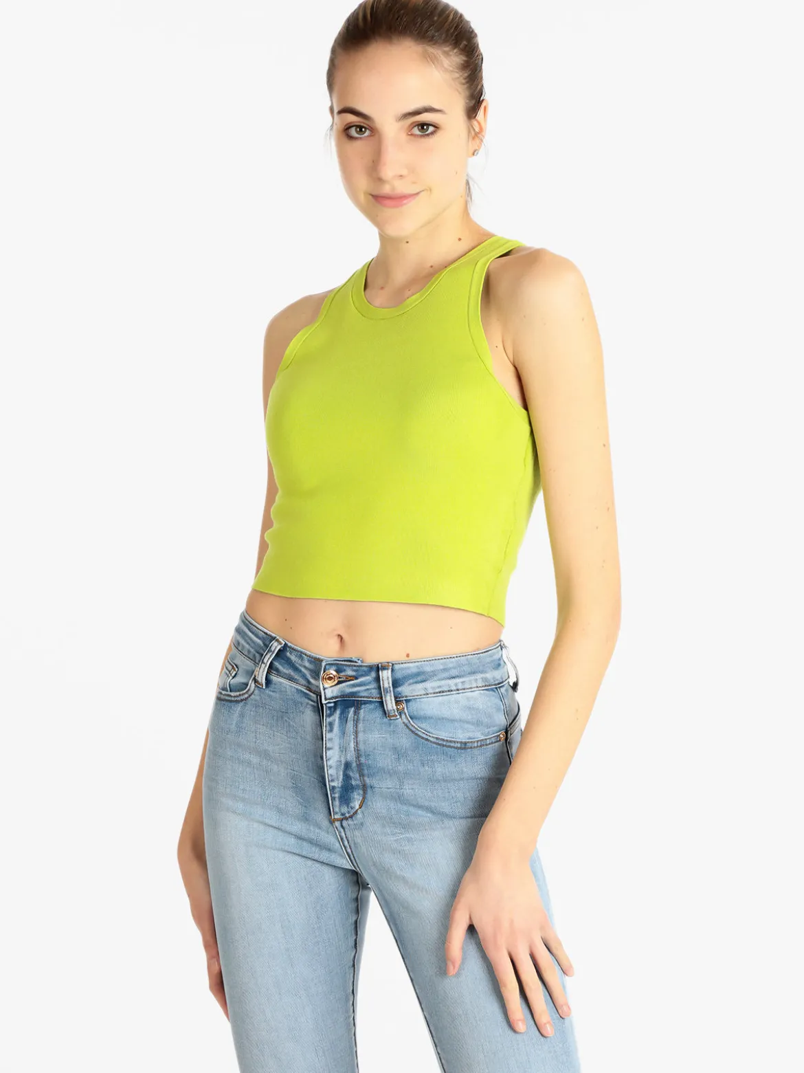 Solada Top cropped donna in maglia