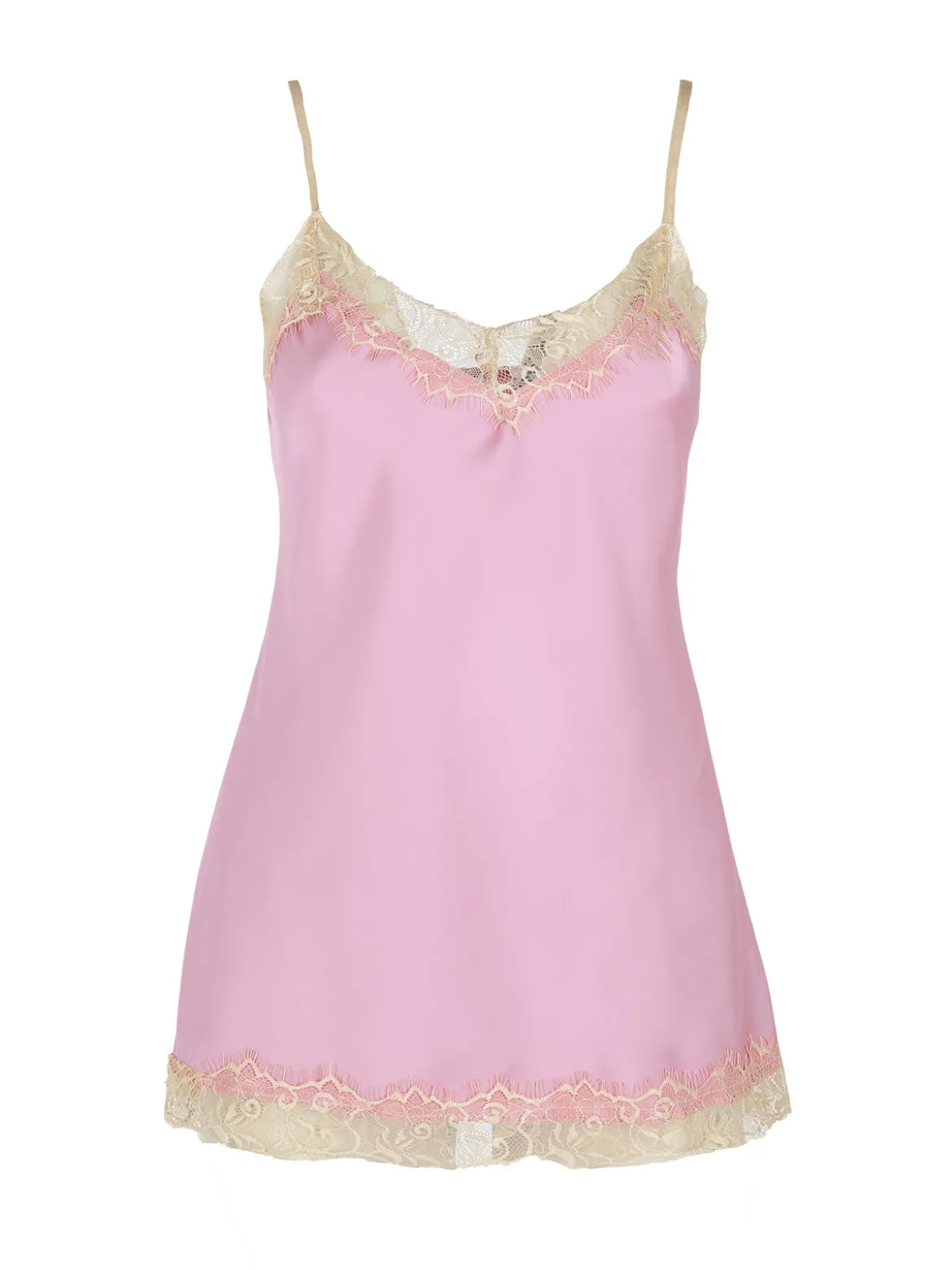 Solada Top donna effetto raso con pizzo
