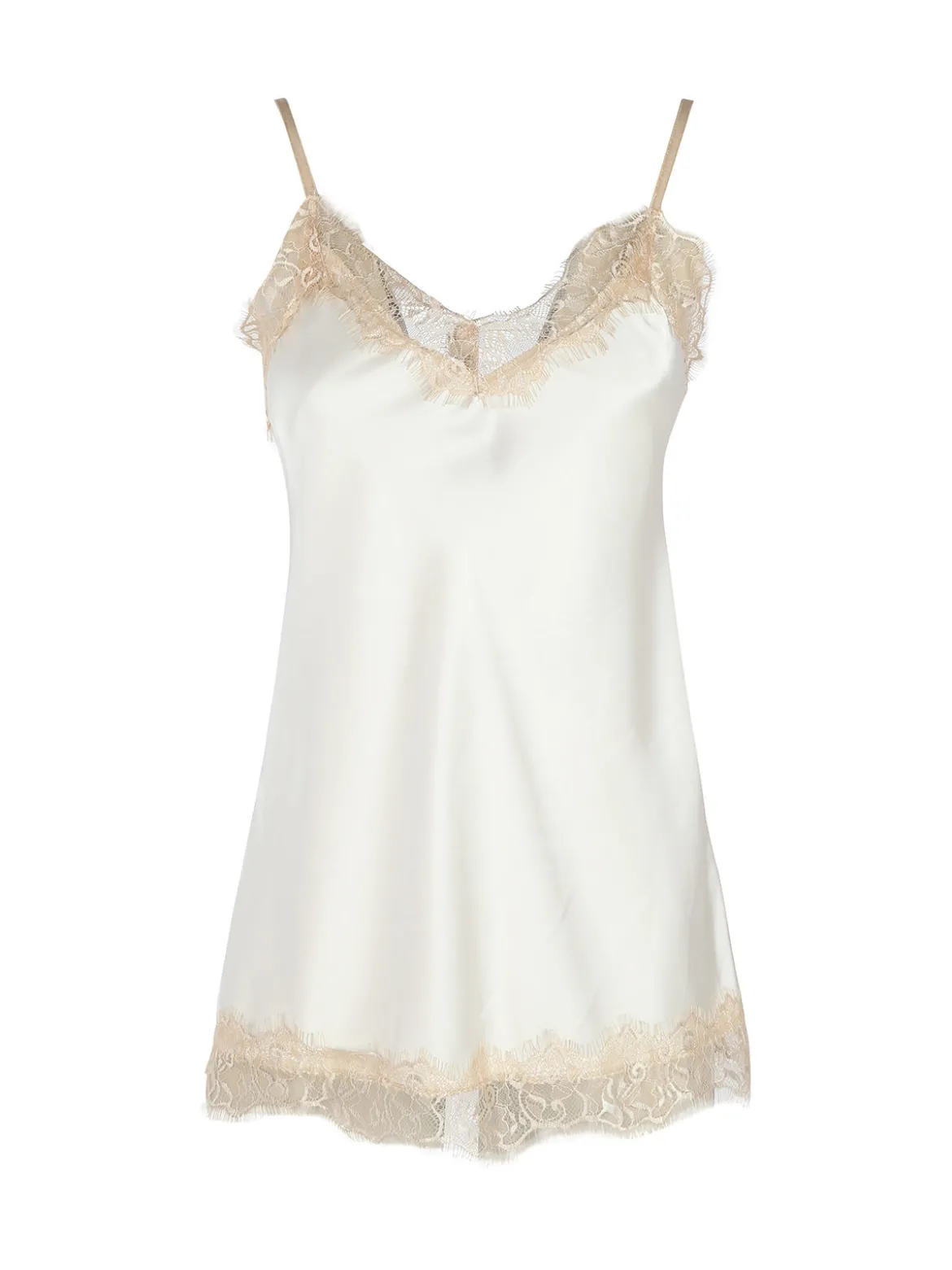 Solada Top donna effetto raso con pizzo
