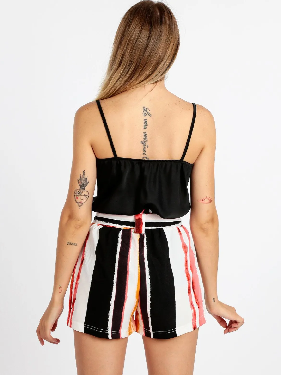 Solada Top donna effetto seta con pizzo