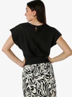 Solada Top donna girocollo senza maniche - nero