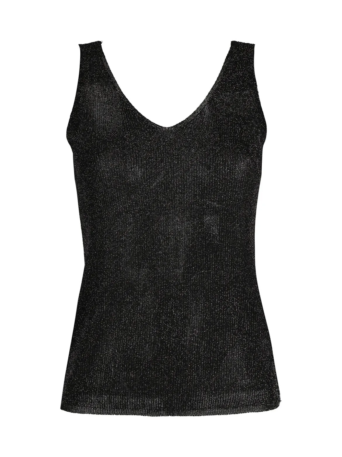 Solada Top donna in lurex a costine