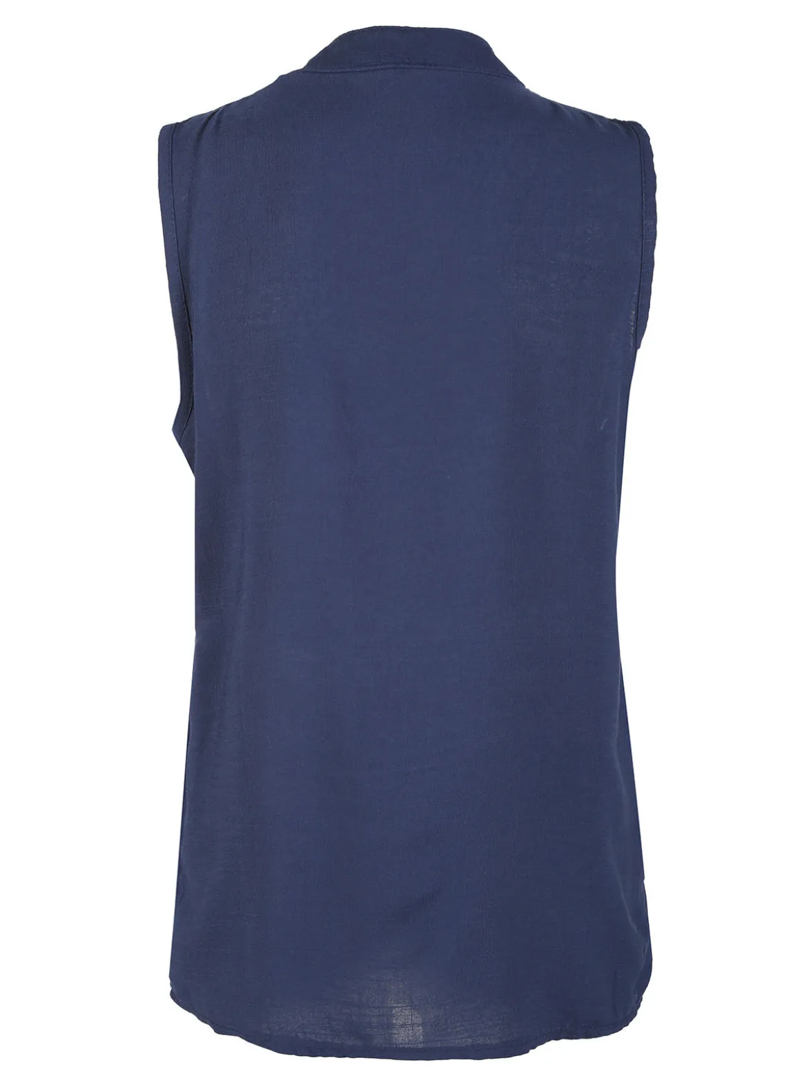 Solada Top donna in viscosa con scollo a V - blu scuro
