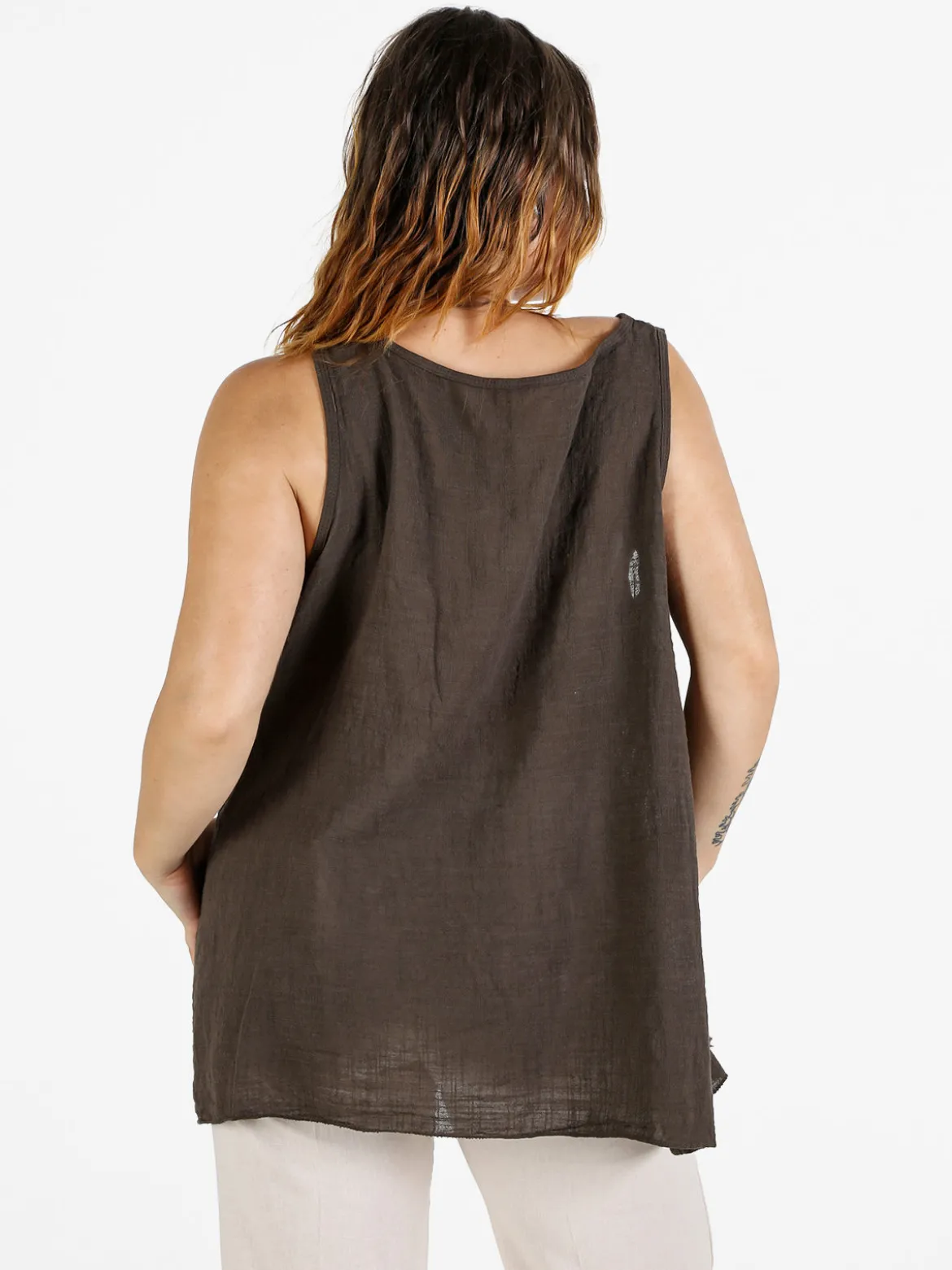 Solada Top donna oversize in cotone