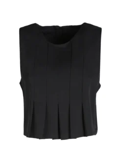 Solada Top donna smanicato con zip sulla schiena