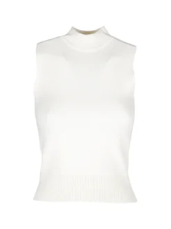 Solada Top donna smanicato in maglia