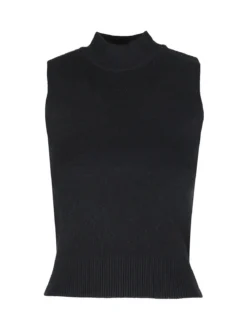 Solada Top donna smanicato in maglia