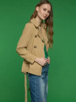 Solada Trench corto da donna a doppiopetto
