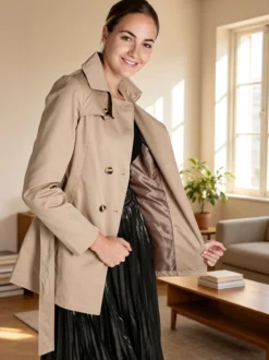 Solada Trench donna con bottoni a doppiopetto