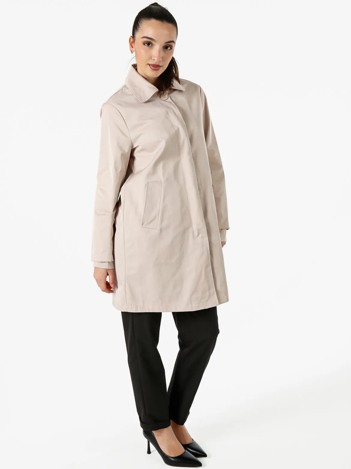Solada Trench impermeabile da donna con bottoni - beige
