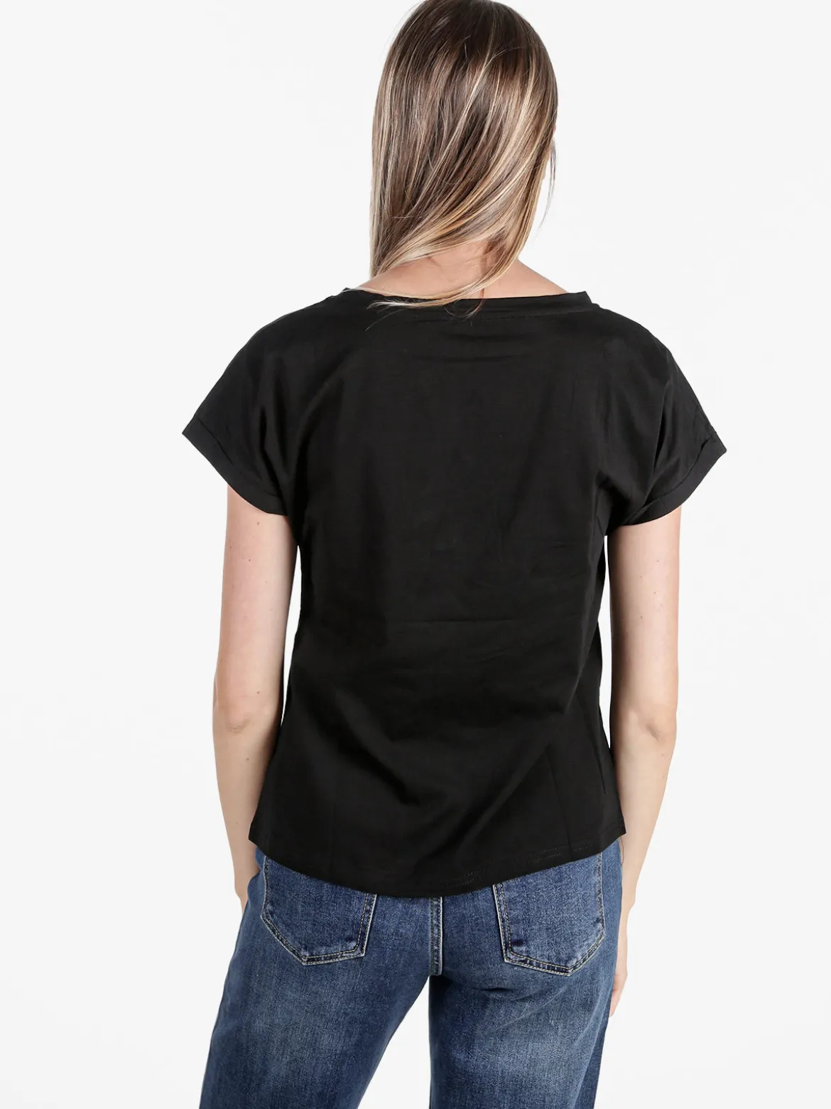 Solada T-shirt donna in cotone - nero