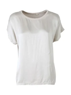 Solada T-shirt donna in viscosa e seta - beige