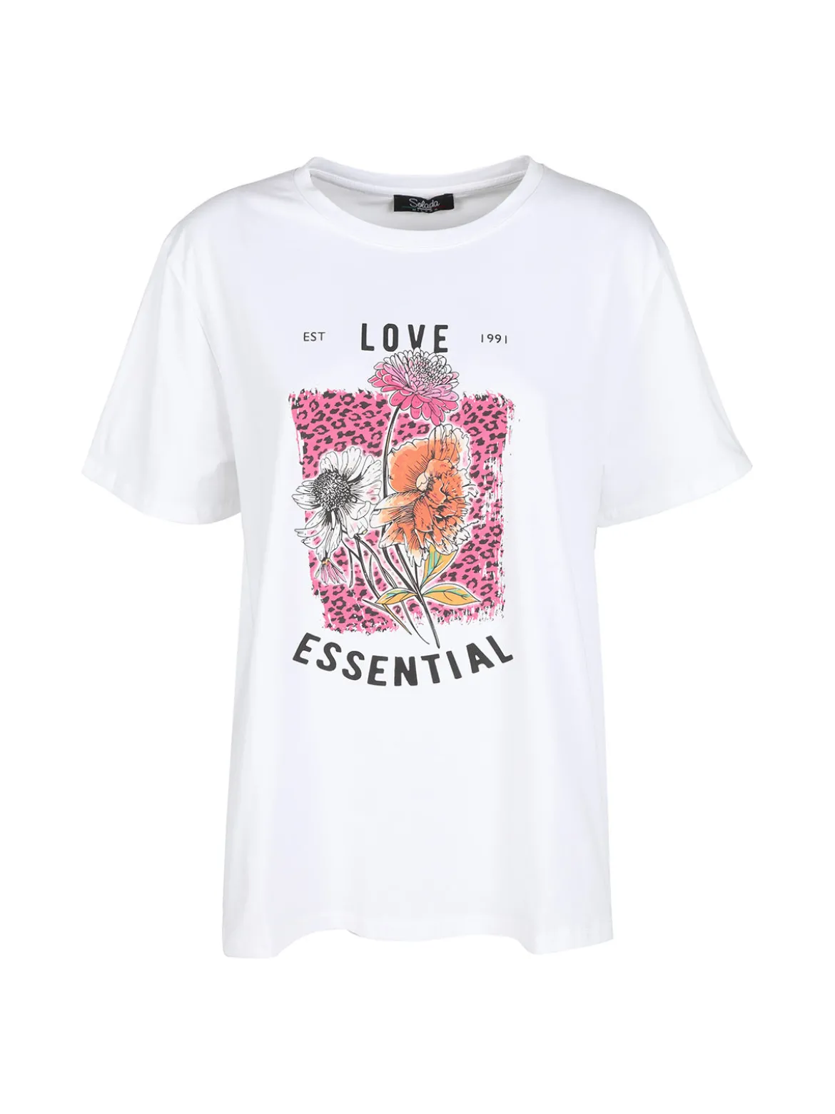 Solada T-shirt donna oversize con stampa fiori