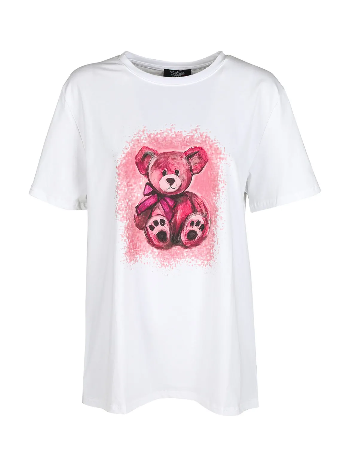 Solada T-shirt donna oversize con stampa orsacchiotto