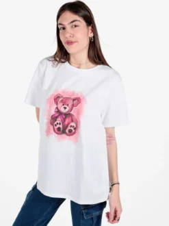 Solada T-shirt donna oversize con stampa orsacchiotto