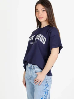 Solada T-shirt donna oversize con stampa scritta