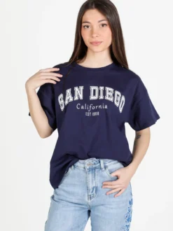 Solada T-shirt donna oversize con stampa scritta