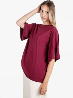 Solada T-shirt donna oversize tinta unita