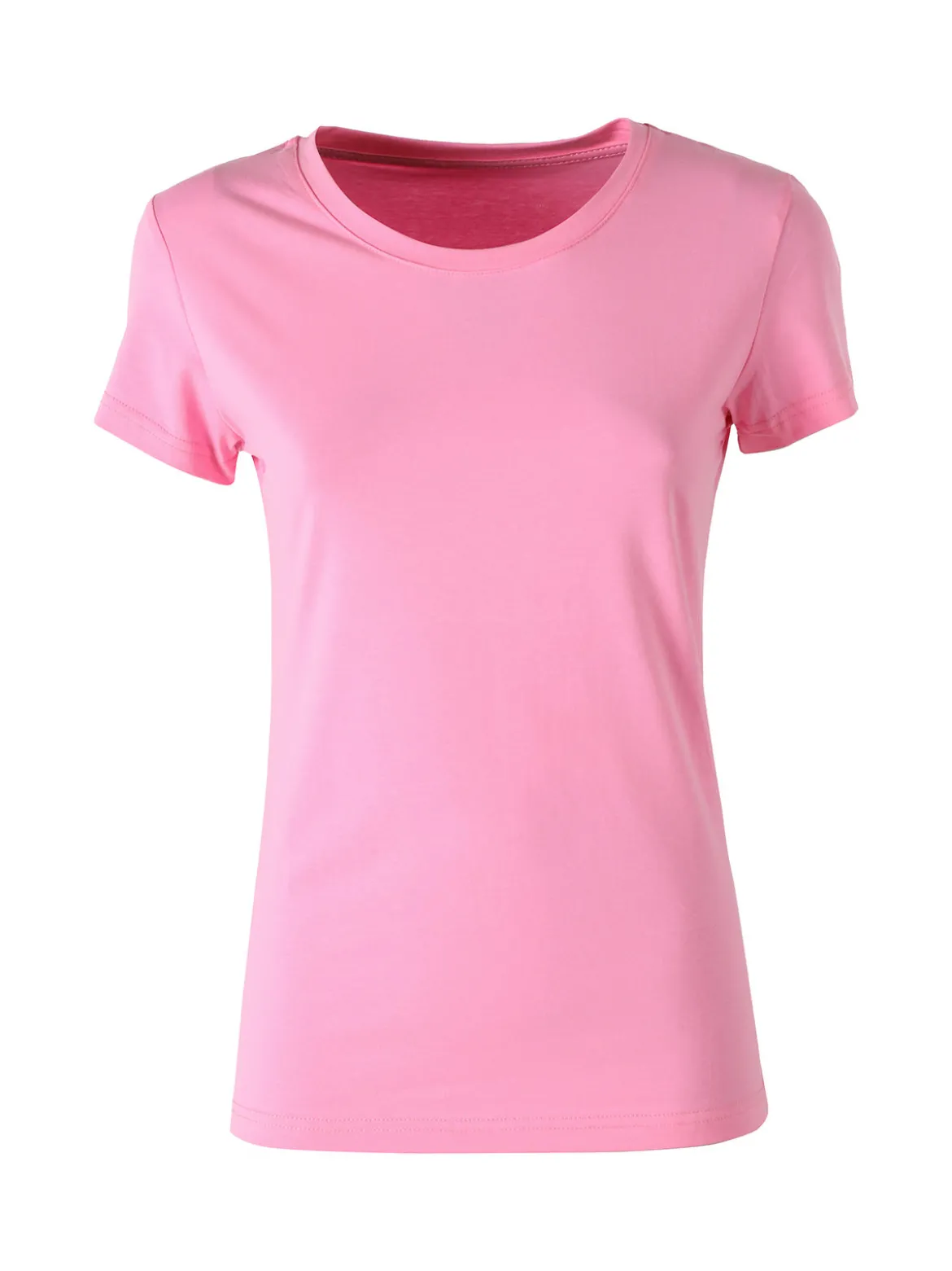 Solada T-shirt girocollo da donna in cotone - rosa