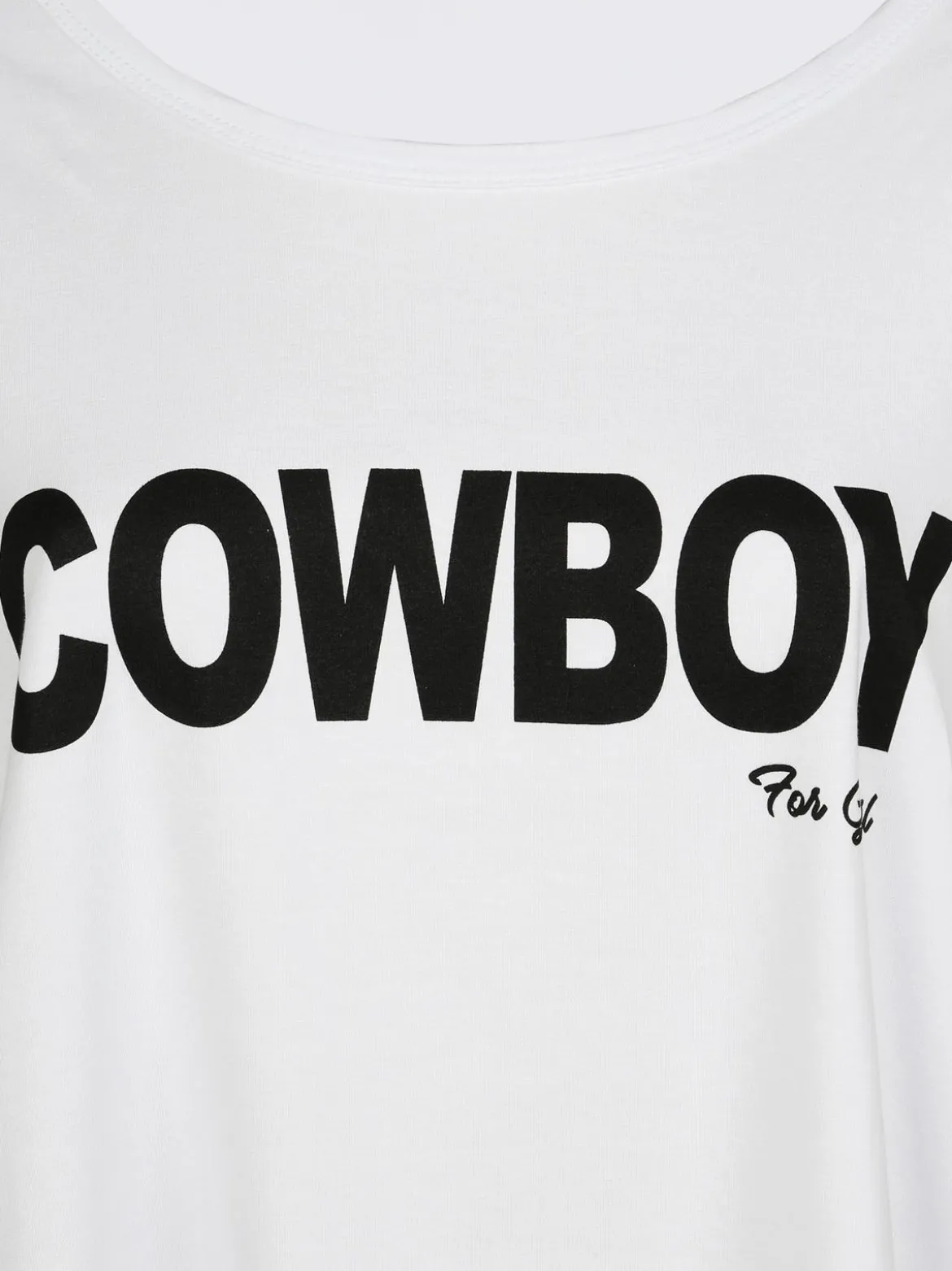 Solada T-shirt in cotone con scritta taglie forti