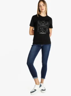 Solada T-shirt manica corta donna segno zodiacale Gemelli