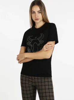 Solada T-shirt manica corta donna segno zodiacale Toro