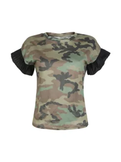 Solada T-shirt manica corta mimetica da donna