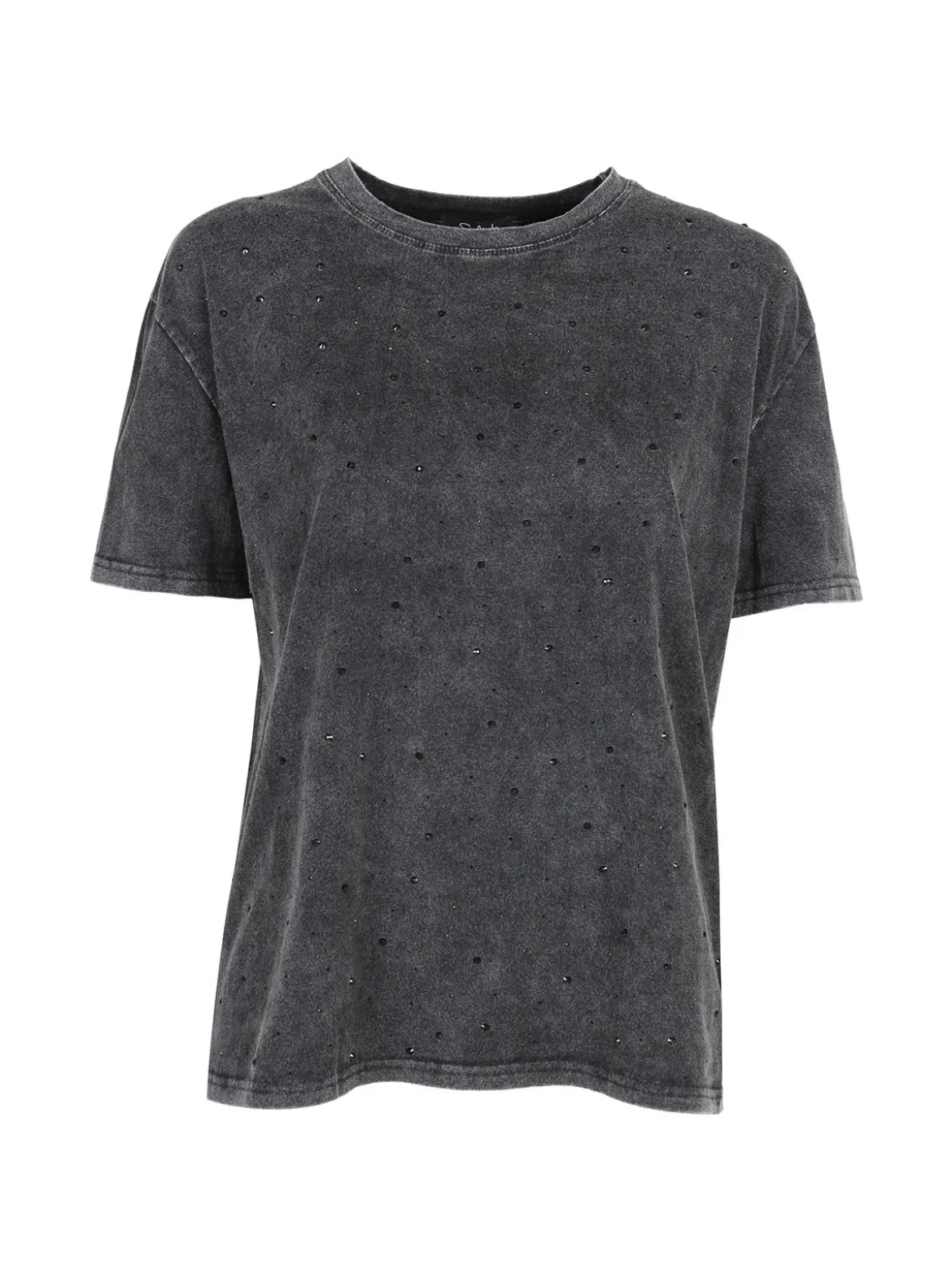 Solada T-shirt oversize da donna con borchie