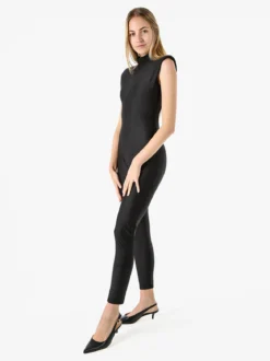 Solada Tuta jumpsuit da donna accollata con schiena scoperta - nero