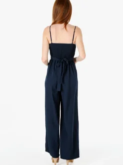 Solada Tuta jumpsuite da donna con spalline sottili e coppe imbottite - blu scuro