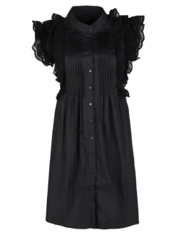 Solada Vestito corto da donna a camicia con volant