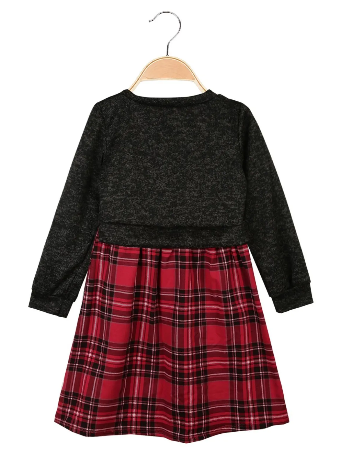 Solada Vestito da bambina scozzese a manica lunga