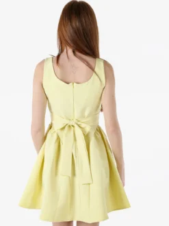 Solada Vestito donna a spalla stretta con scollo quadrato - giallo