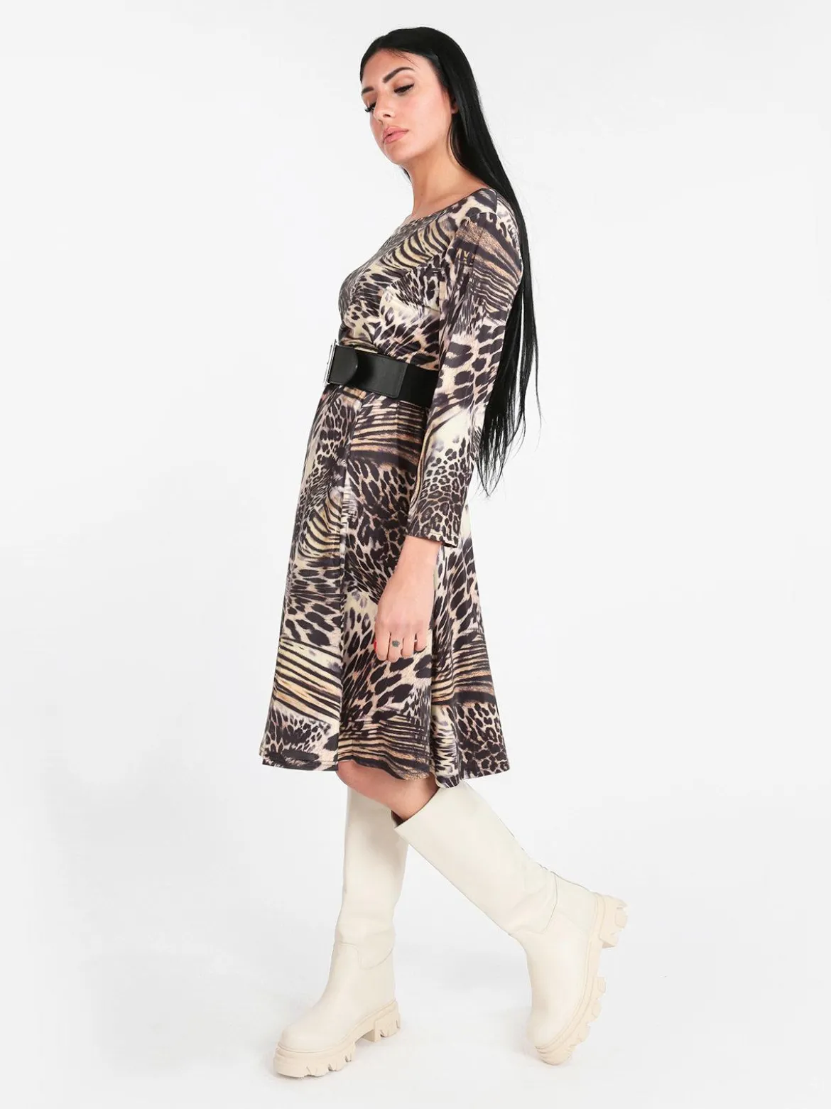 Solada Vestito donna fantasia animalier