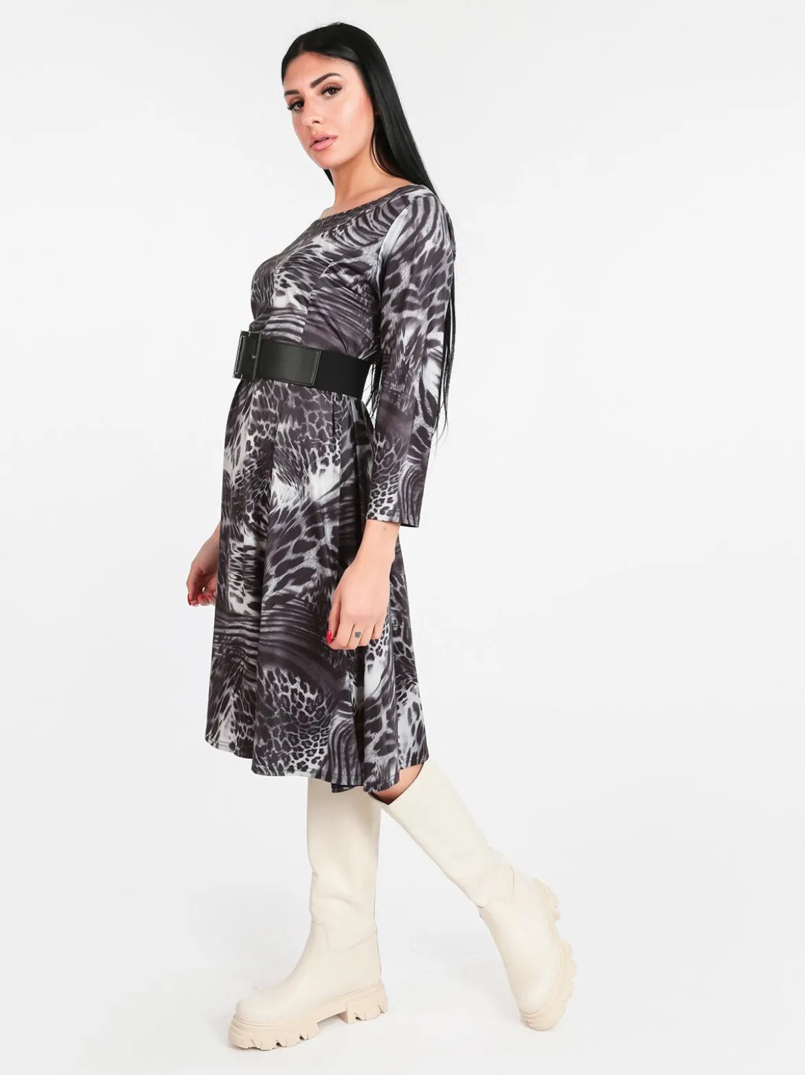 Solada Vestito donna fantasia animalier