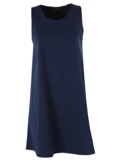 Solada Vestito donna svasato senza maniche - blu scuro