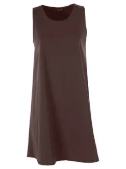 Solada Vestito donna svasato senza maniche - moro