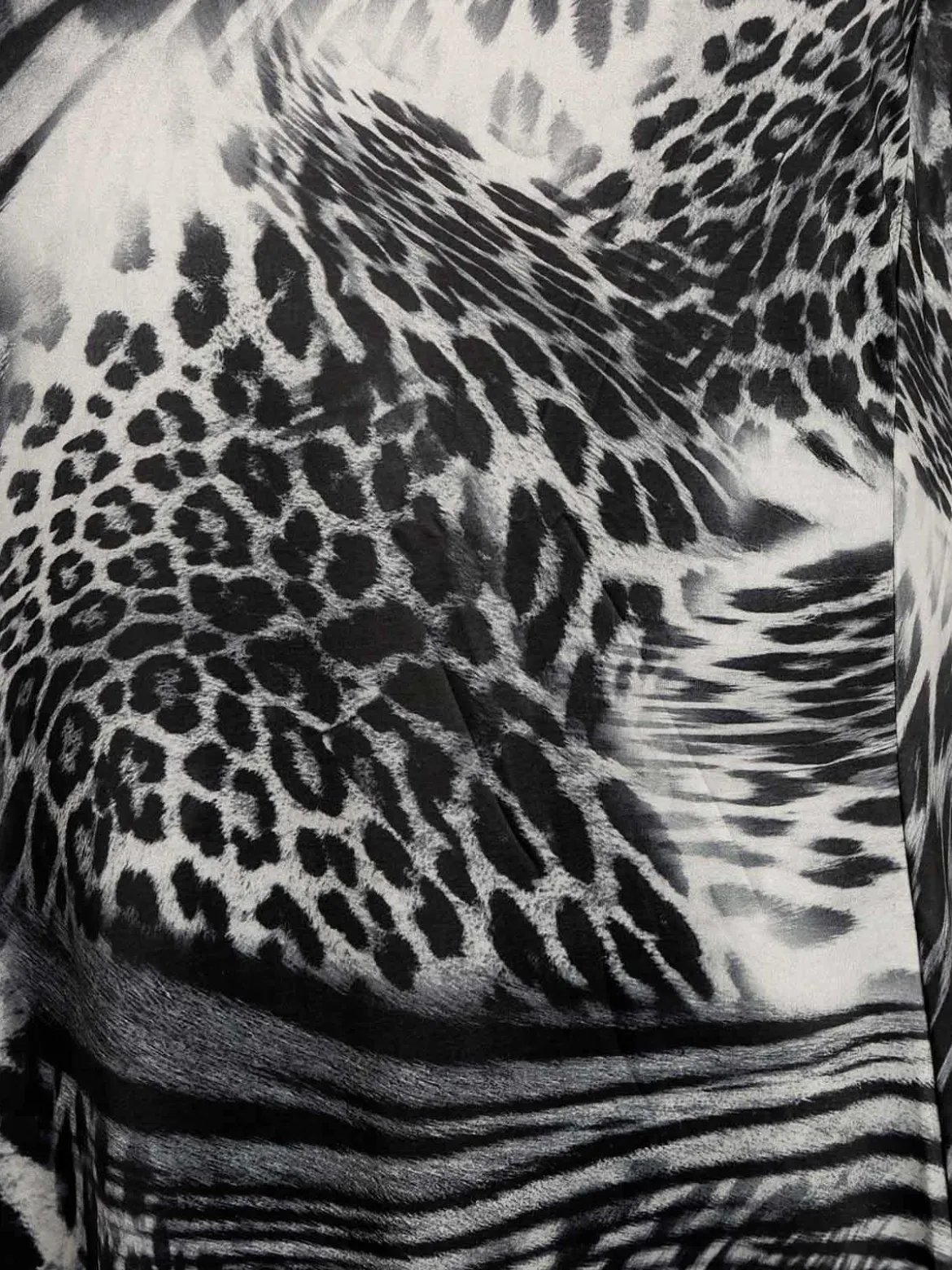 Solada Vestito leopardato manica a 3/4