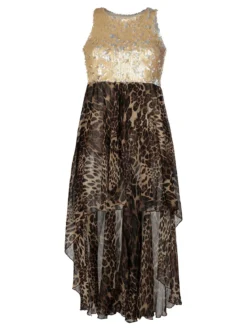 Solada Vestito lungo sul retro con paillettes