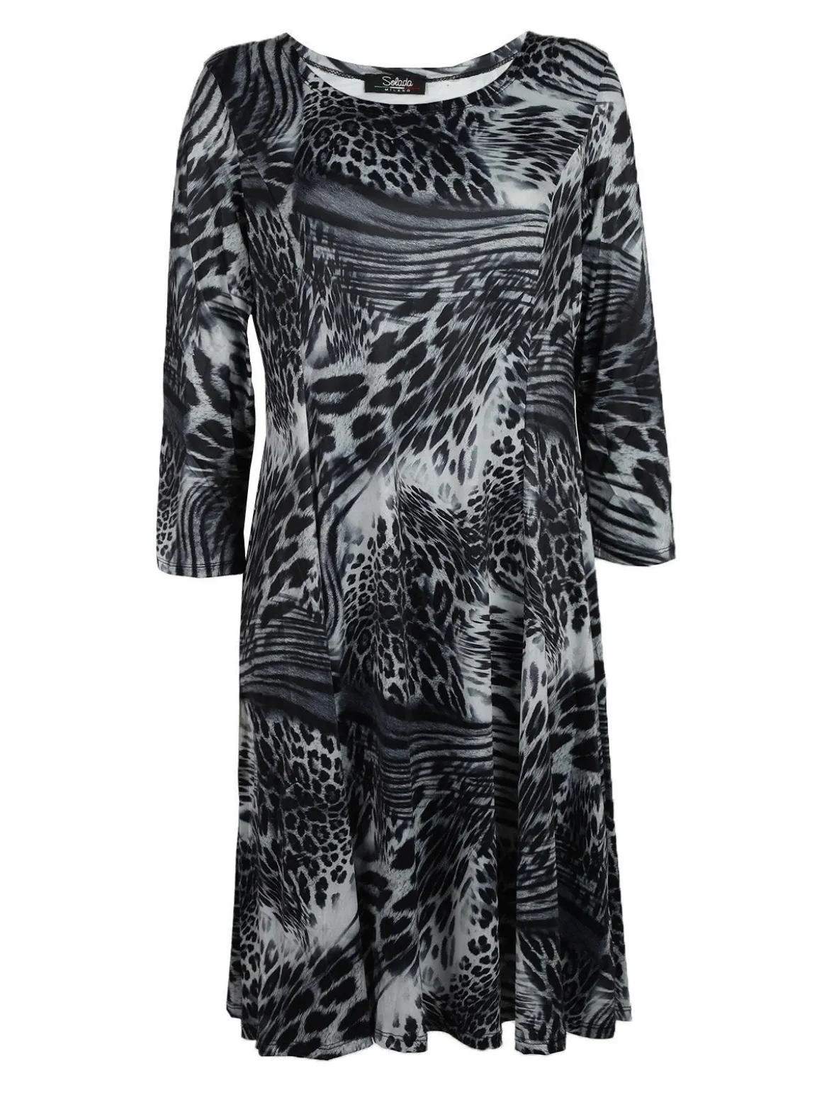Solada Vestito maculato maniche lunghe