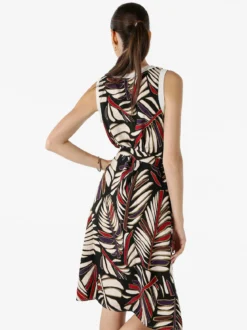Solada Vestito smanicato da donna con stampe - nero