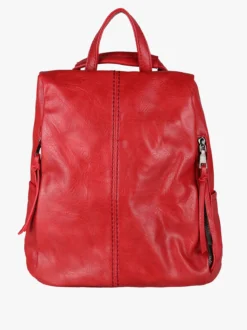 Solada Zaino in ecopelle da donna - rosso