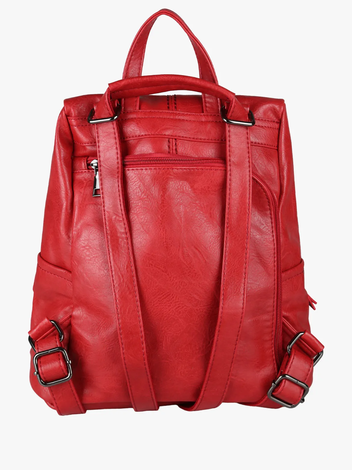 Solada Zaino in ecopelle da donna - rosso