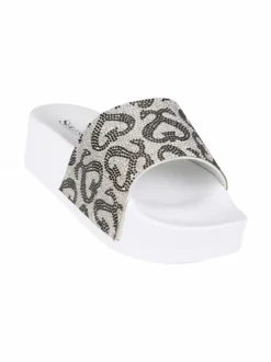 Solo Soprani Ciabatte donna con platform e strass