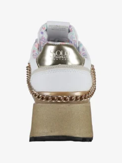 Solo Soprani DEBORA LEATHER Sneakers donna con flatform e catena